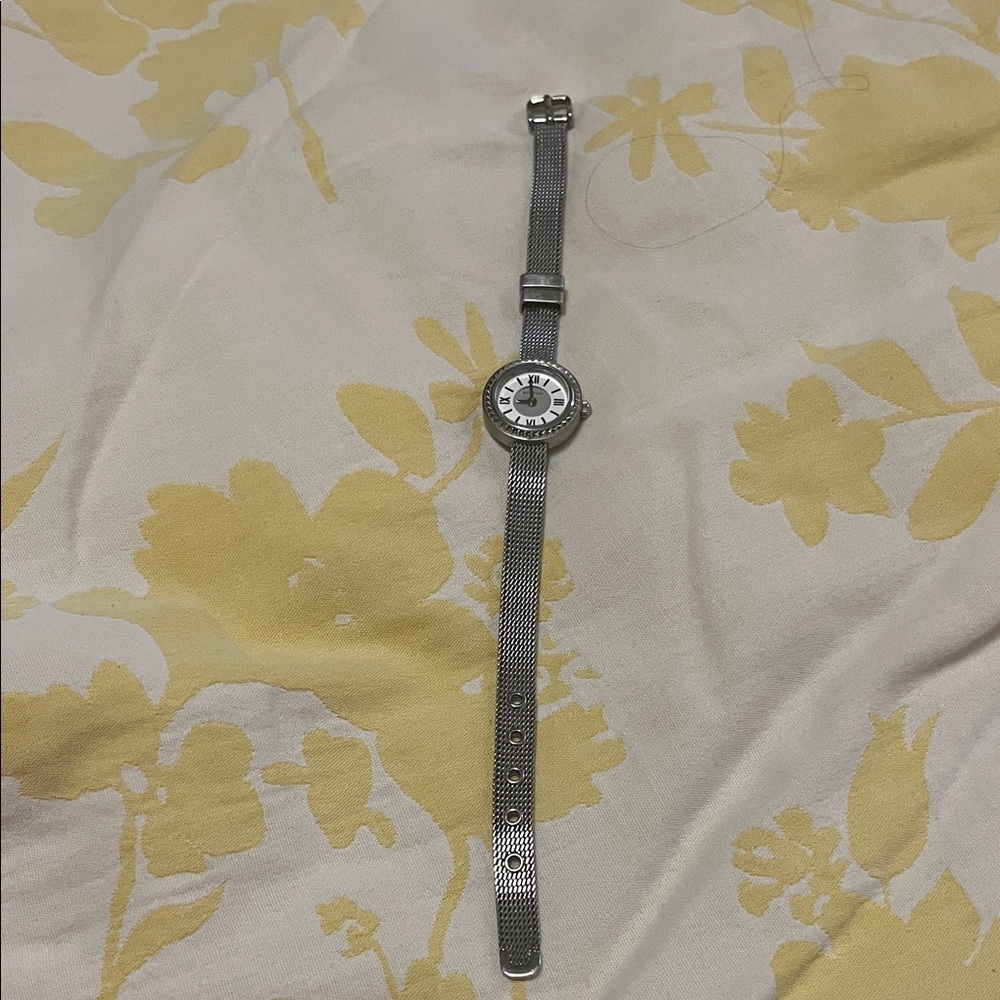 Silpada Silver Mesh Band Watch